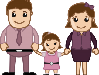 Clipart of man, woman, and child
