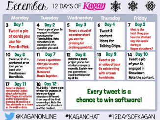 12 Days of Kagan calendar