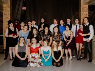 Students pose for a photo at Knox Central's Snowball Dance.