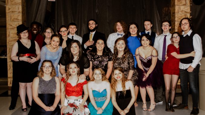 Students pose for a photo at Knox Central's Snowball Dance.