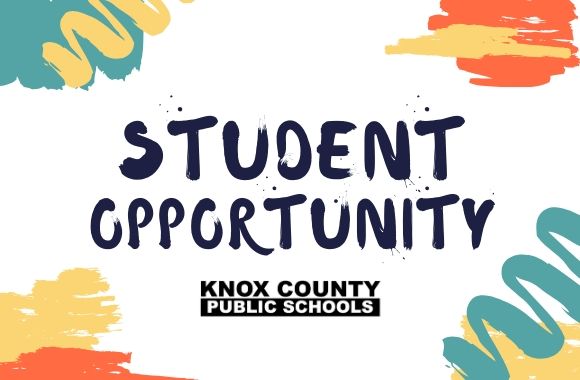 Student Opportunity inforgraphic with paint stripes and KCPS logo