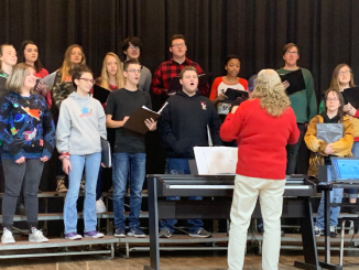 Knox County choir performing at the Christmas Bazaar held in December 2019.