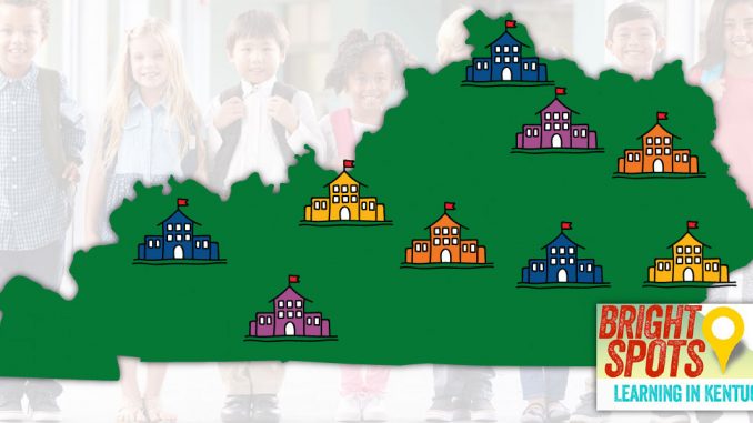 Bright Spots image of Kentucky and schools from the Prichard Committee