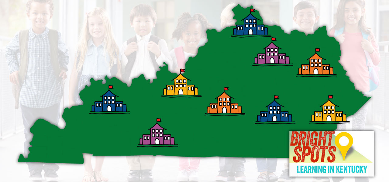 Bright Spots image of Kentucky and schools from the Prichard Committee