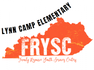 FRYSC state logo on KY outline with text Lynn Camp Elementary