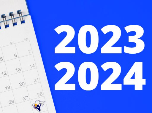 2023 2024 Calendar infographic