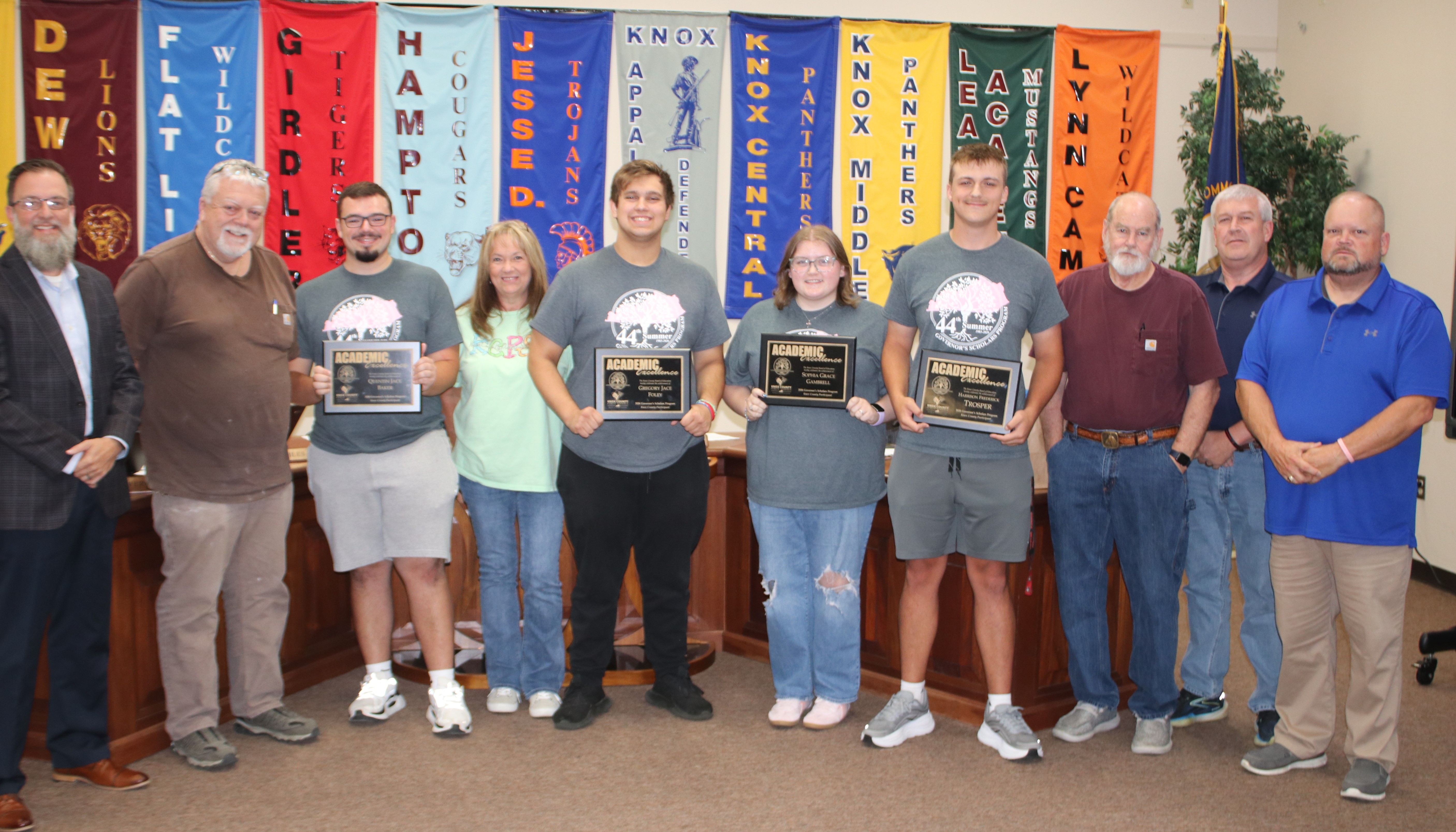Governor’s Scholars share their summer experience with Board